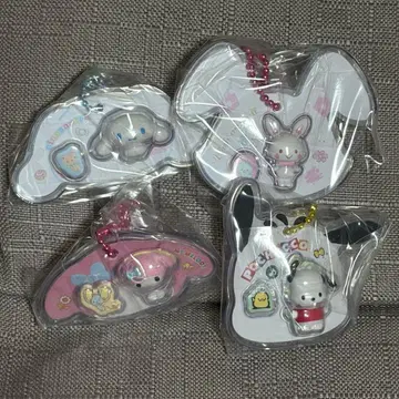 산리오 패키지 참 마이멜로디 토끼 시나몬 포차코 4개 세트