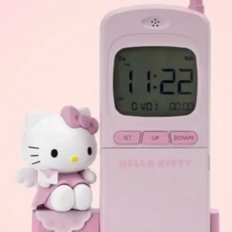 로이체 헬로키티 레트로 탁상시계 KP002
