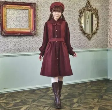 소라님 시마무라 쿠루미 콜라보 노엘 드 메모와르 원피스 빨간색 M