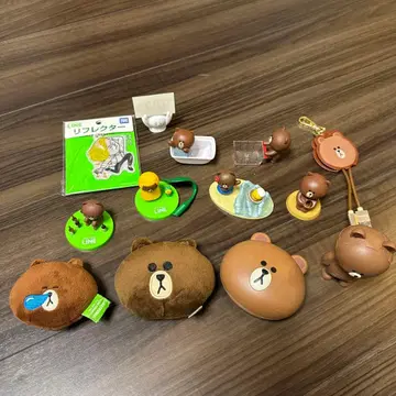 LINE FRIENDS 굿즈세트 브라운 메인 피규어
