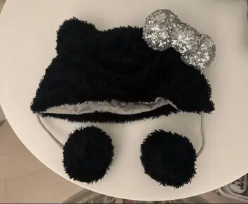 usj 헬로키티 폼폼 포함 햇 블랙