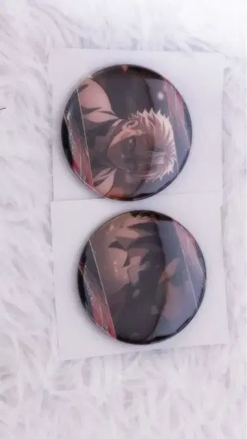 귀멸의 칼날 캔 배지 컬렉션 (시나즈가와 사네미 & 토미오카 기유)