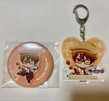 [다이아의 A] 미유키 카즈야 쿠쿠패드 라이브 캔 배지 아크릴 키링 세트