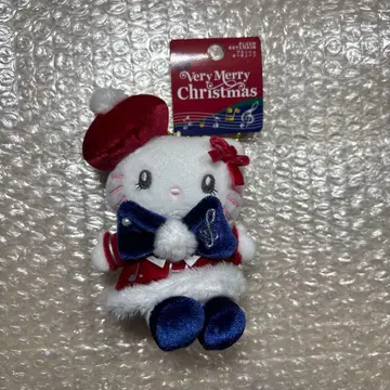 2025 USJ 크리스마스 한정판 헬로키티 마스코트 키체인 택 포함