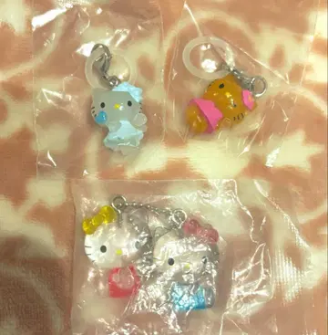 헬로키티 메지루시 액세서리 천사 일광화상 나카요시 드롭 가챠가챠
