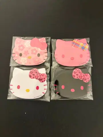 헬로키티 페이스 캔뱃지 4종 묶음 판매