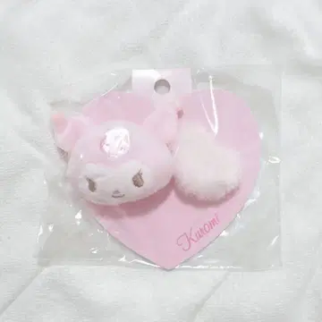 산리오 벚꽃 시리즈 쿠로미 마스코트 포니테일 홀더 머리끈 핑크