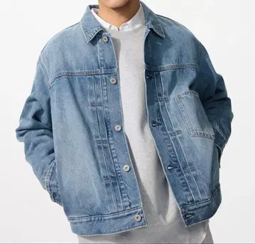 유니클로 데님 트래커 자켓 64Blue 4XL 미사용 새상품 택 포함
