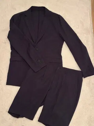 나노 유니버스 셋업 남성용 L 네이비 여름 자켓 숏팬츠