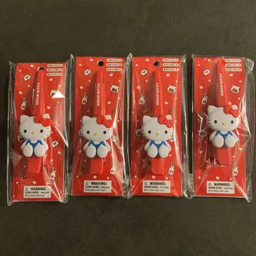 헬로키티 롱 헤어 클립 4개 세트 묶음 판매