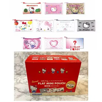 산리오 시크릿 플랫 미니 파우치 헬로키티 컴플리트 BOX