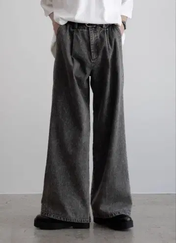 Casper John 13온스 플레어 데님 팬츠 라이트 그레이 L