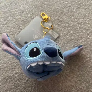 택 포함 새상품 상하이 디즈니 스티치 엔젤 팬캡 키링