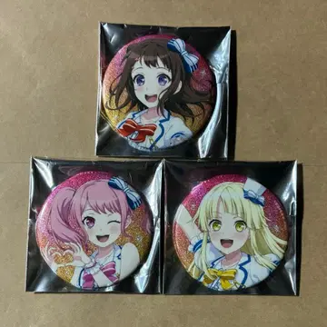뱅드림 최애여행 캔뱃지 토야마 카스미, 마루야마 아야, 츠루마키 코코로