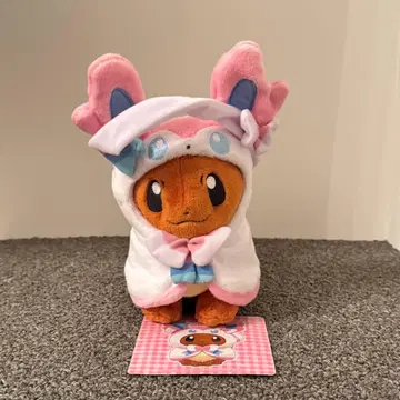 [미사용 새상품] 포켓몬 센터 판초를 입은 이브이 닌피아