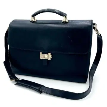 MONTBLANC 몽블랑 가죽 브리프 케이스 비즈니스 백 블랙