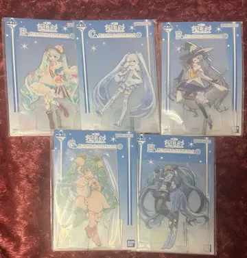 제일복권 유키 미쿠 B상 C상 F상 G상 H상 빅 아크릴 스탠드 5종