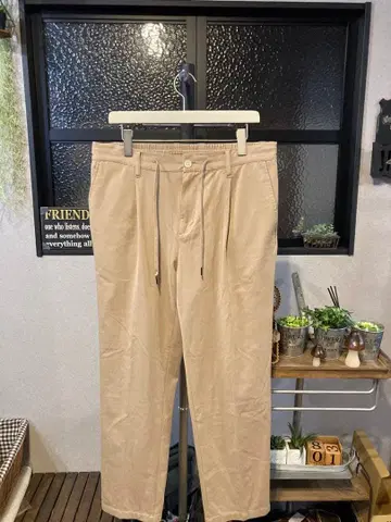 빔즈하트 스트레치 테이퍼드 이지 팬츠 베이지 L