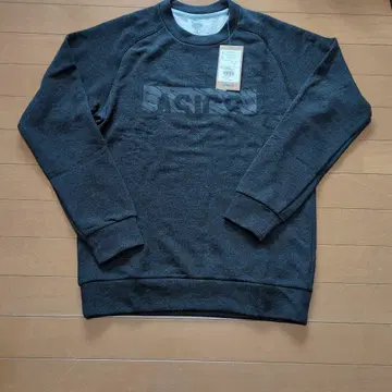 ASICS 그레이 맨투맨 트레이닝복 S 남녀 공용