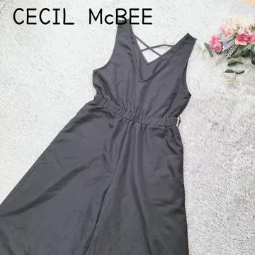 [세실 맥비] 여성용 올인원 블랙 허리밴딩 프리