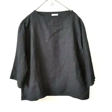 새상품급 fog linen work 포그린워크 린넨 풀오버 블랙