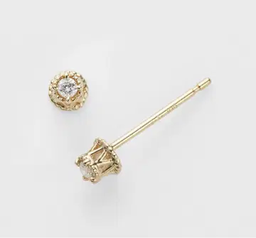 [미사용 새상품] 아가테(agete) 일체형 다이아 귀걸이 K10