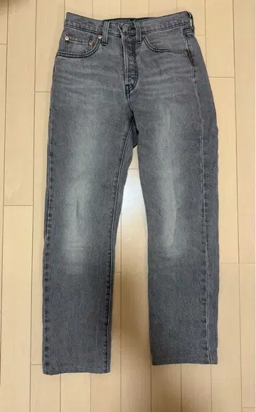 리바이스 501 W24 L30 그레이 데님 스트레이트