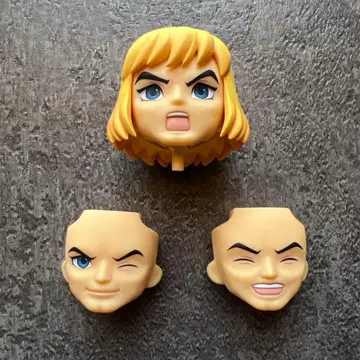 넨도로이드 1775 히맨 머리카락 파츠 표정 파츠 3종