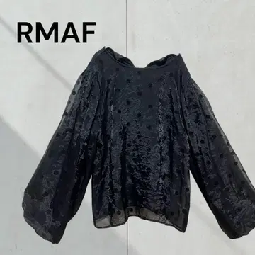 RMAF 도트 자카드 오간자 블라우스