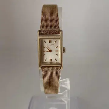 새상품 배터리 마가렛호웰 손목시계 스퀘어 골드 컬러