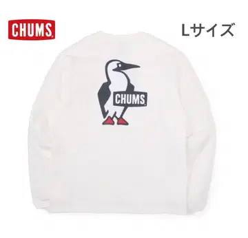 택 포함 새상품 CHUMS 참스 부비 로고 롱 슬리브 L 사이즈