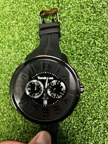 [ 새상품급 ] Tendence 텐덴스 크로노그래프 블랙 빅 페이스