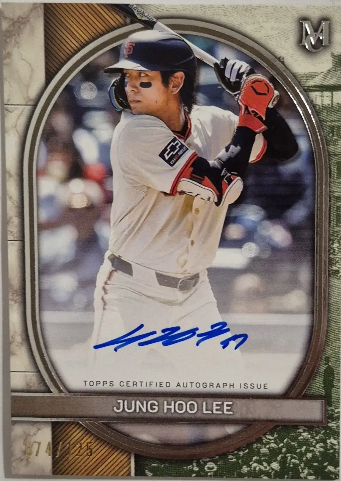 이정후 탑스 뮤지엄 125장한정 친필싸인오토 MLB카드 야구카드