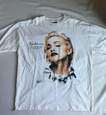 Madonna 티셔츠 반팔 XL 빈티지 구제 의류 보로