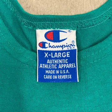 90s USA제 빈티지 Champion 탱크탑 XL 녹색 그린