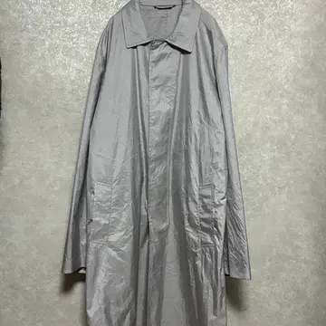 [ 새상품급 ] 제냐 스텐칼라 코트 실크 100% 가죽 택 52