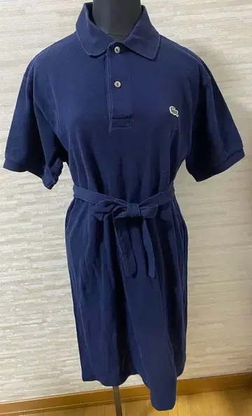 Lacoste 네이비 폴로 원피스 반팔
