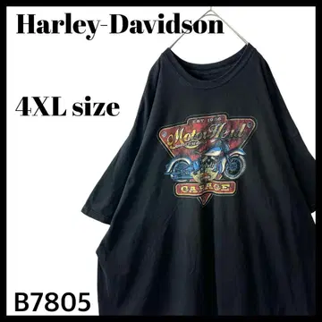 할리데이비슨 바하마 나소 양면 프린트 T셔츠 블랙 4XL 상당