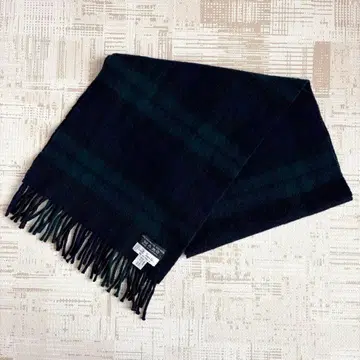 Paul Smith 캐시미어 울 머플러 체크 네이비 봄 여성도