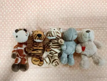 nici 사바나 세트 봉제 인형(키링) 10cm