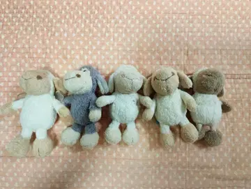 nici 양 세트 봉제 인형(키링) 10cm