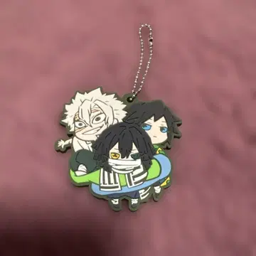 귀멸의 칼날 반쵸코 러버 키링