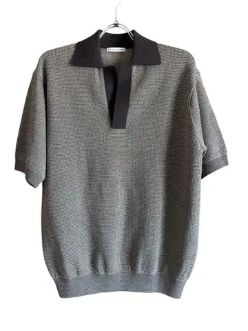 UNITED ARROWS 니트 피케 셔츠 반팔