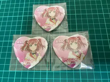 쿠로사와 루비 하트 캔뱃지 GIGO 콜라보 카페