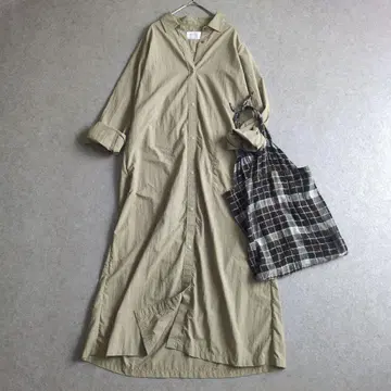 써니클라우드 바스락 원피스 겉옷 나일론 셔츠 롱