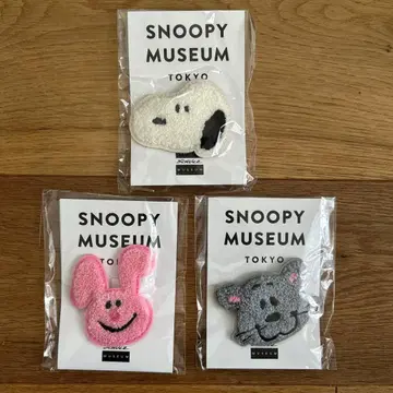 스누피 뮤지엄 사가라 직조 배지 세트