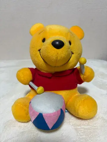 곰돌이 푸 드럼 봉제 인형