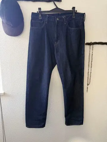 무지 라보 오바나 테이퍼드 데님 W30