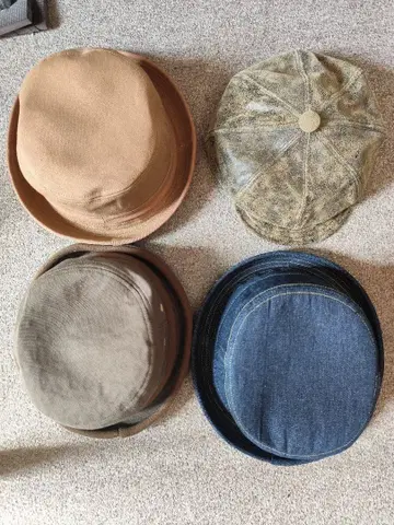 RUBEN 데님 햇 4종 세트 XL 60cm