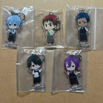 쿠로코의 농구 애니메이트 카페 콜라보 아크릴 키링 5개 세트